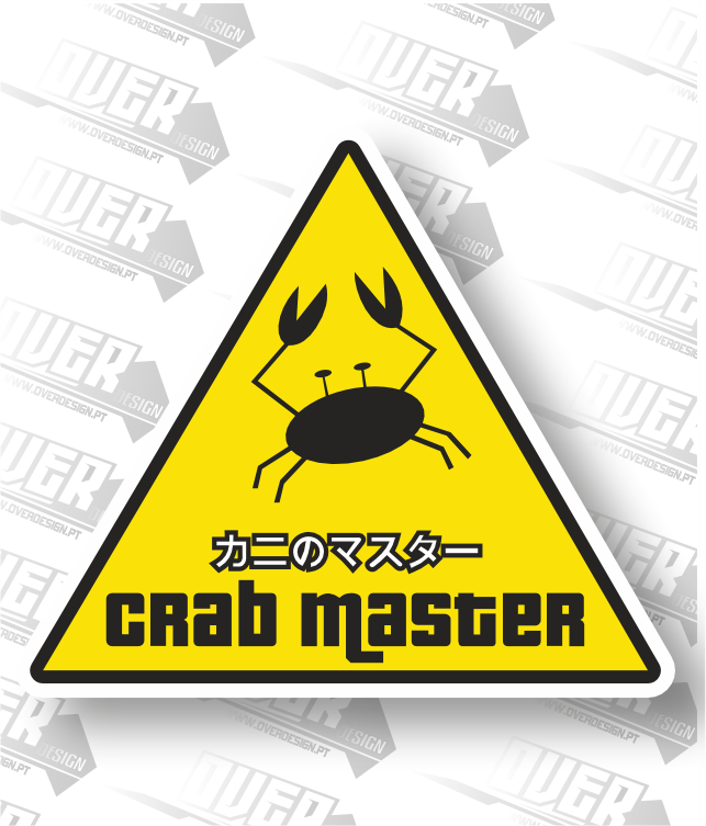 Autocolante “Crab Master” – O Senhor dos Caranguejos 🦀⚡