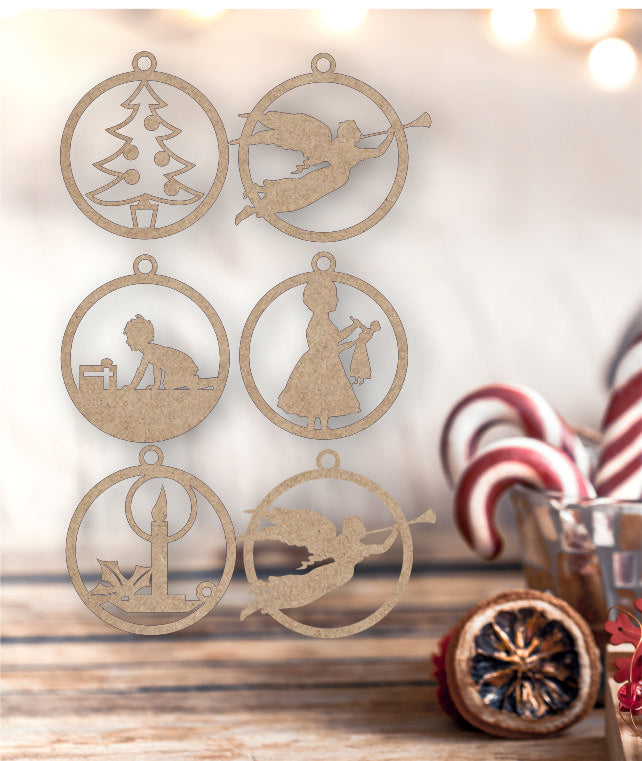 Pack 6 Bolas de Natal