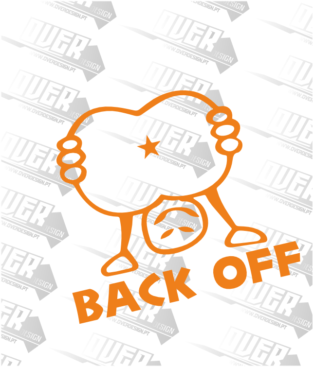 Autocolante “Back Off” 🚫😎