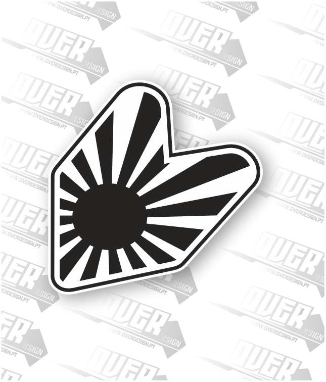 Autocolante “Rising Sun Japan” – Estilo JDM 🇯🇵☀️