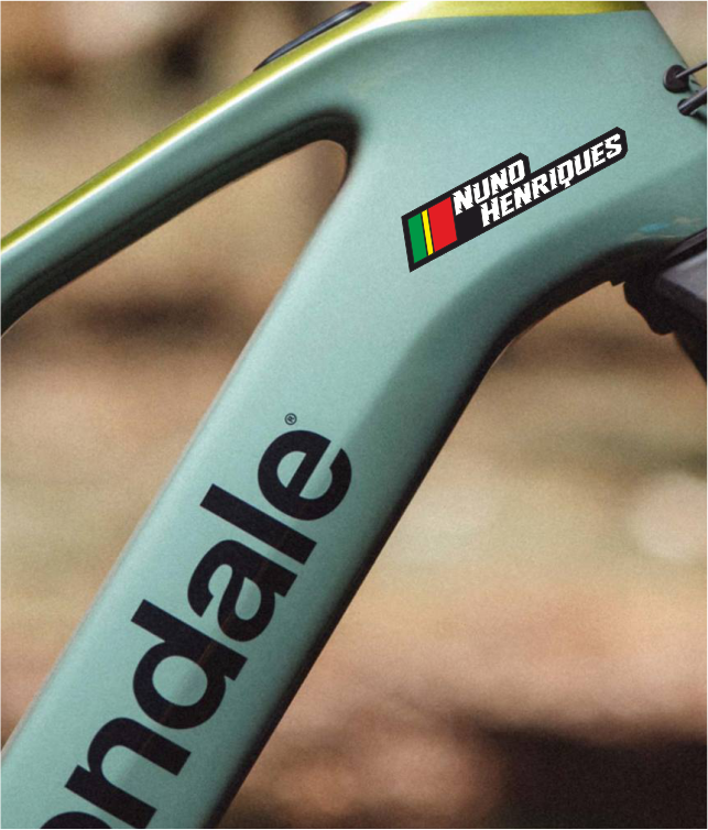 2 Autocolantes Bandeira + Nome