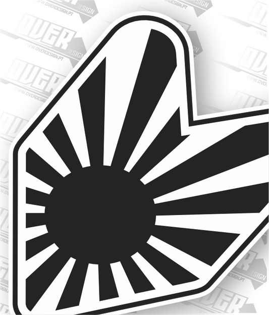 Autocolante “Rising Sun Japan” – Estilo JDM 🇯🇵☀️