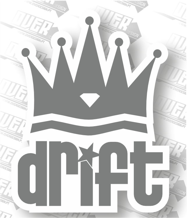 Autocolante “Coroa Drift” – O Trono da Derrapagem 👑🔥