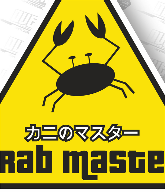 Autocolante “Crab Master” – O Senhor dos Caranguejos 🦀⚡