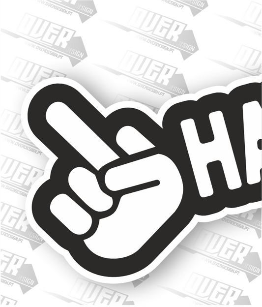 Autocolante “🖕 HATERS” – Zero Paciência para Negatividade 😎🔥