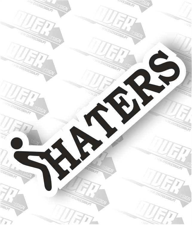 Autocolante “Haters” – Resposta silenciosa, impacto garantido 😎