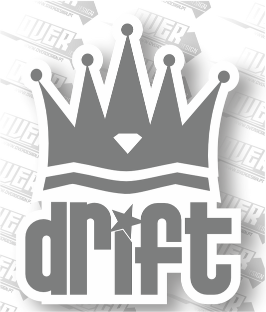 Autocolante “Drift King” – Rei da Estrada 👑🔥
