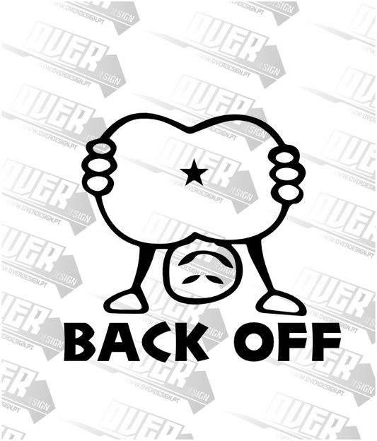 Autocolante “Back Off” 🚫😎