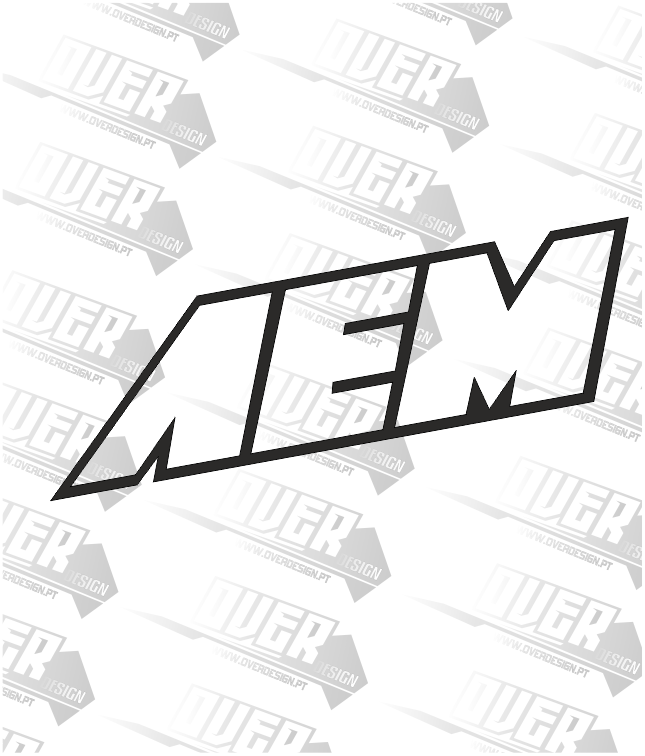 Autocolante “AEM” – Estilo Racing e Impacto Visual