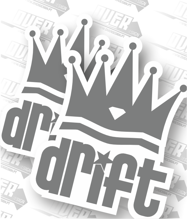 Autocolante “Drift King” – Rei da Estrada 👑🔥