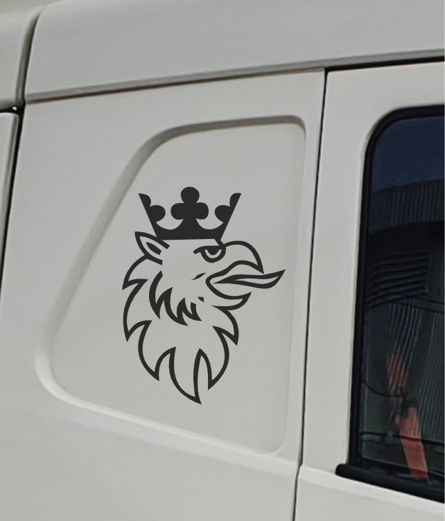 2 Scania stickers