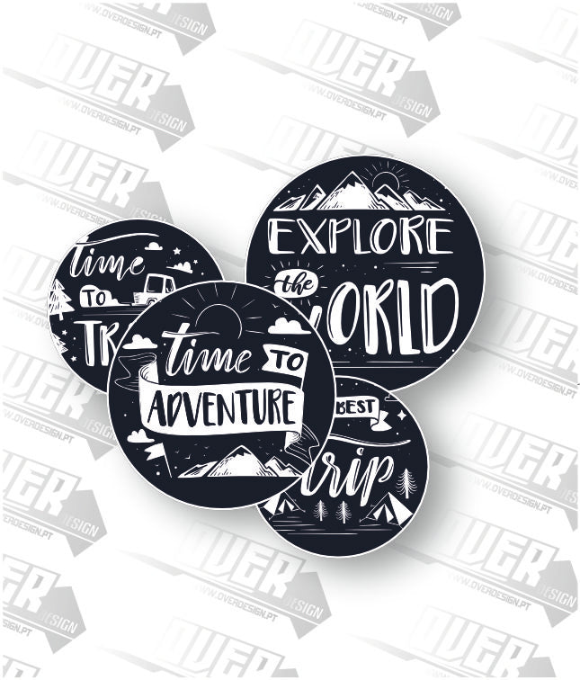 Pack 4 Adventure stickers