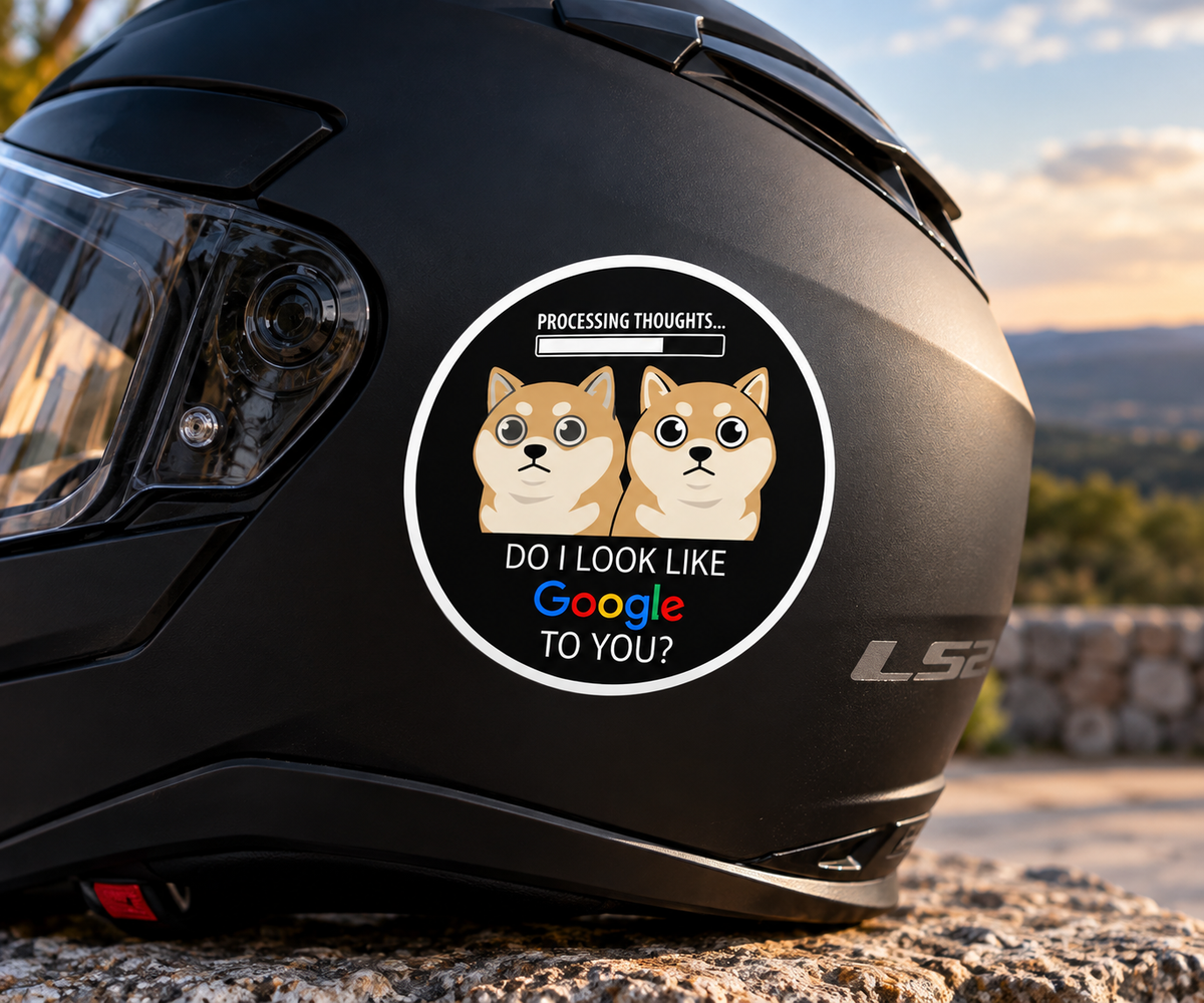 Autocolante Processing Thoughts – Do I Look Like Google To You?