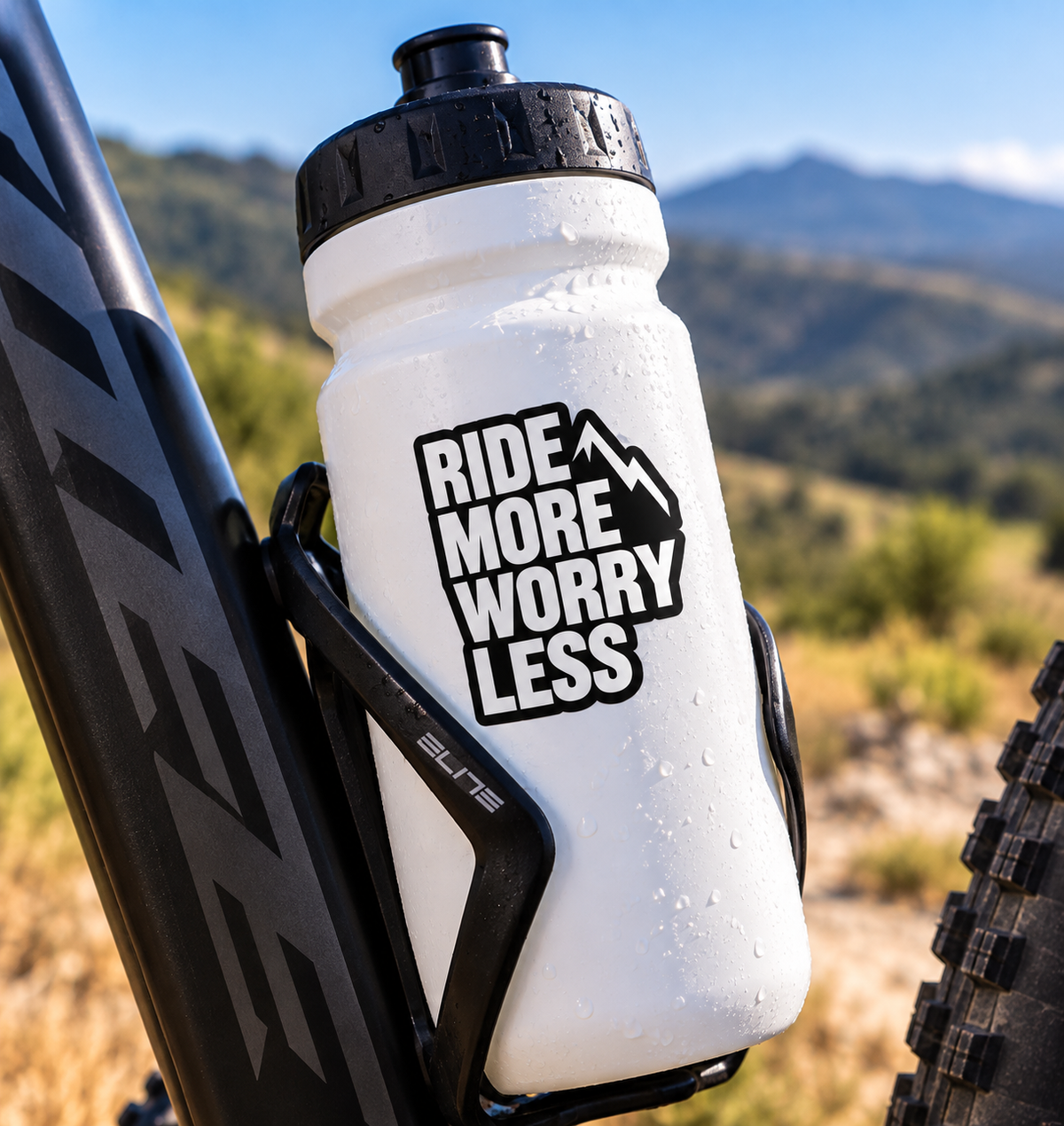 Autocolante RIDE MORE WORRY LESS – Ciclismo / BTT
