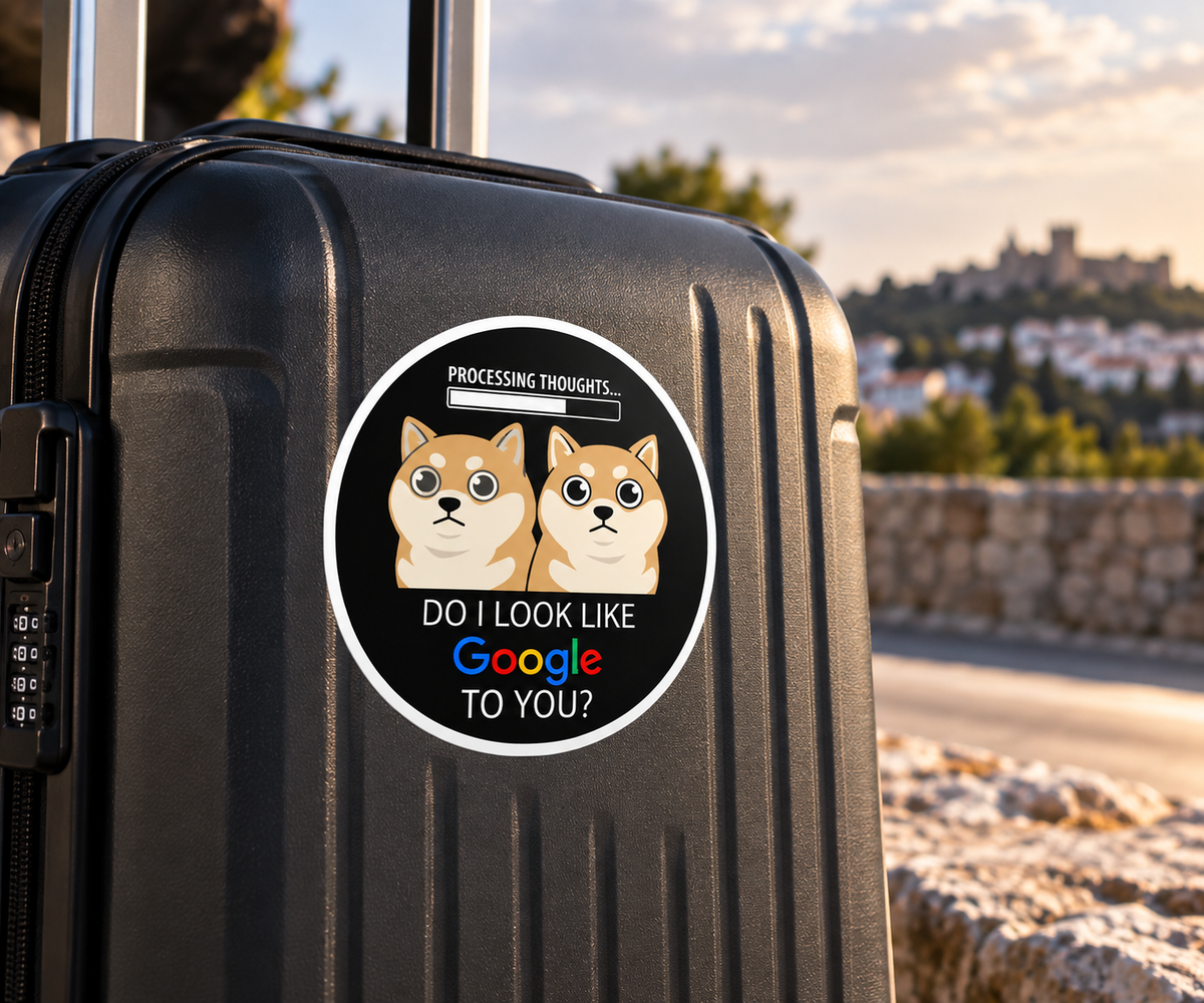 Autocolante Processing Thoughts – Do I Look Like Google To You?