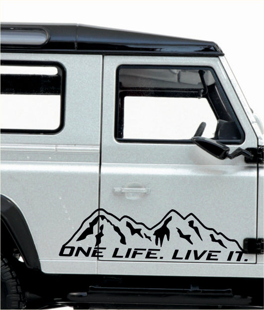 One Life. Live it. Montanhas